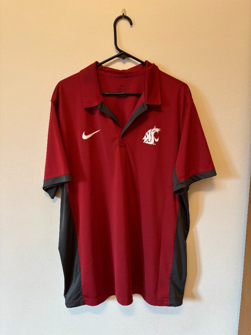 Men's Nike WSU Cougars Golf Shirt XL